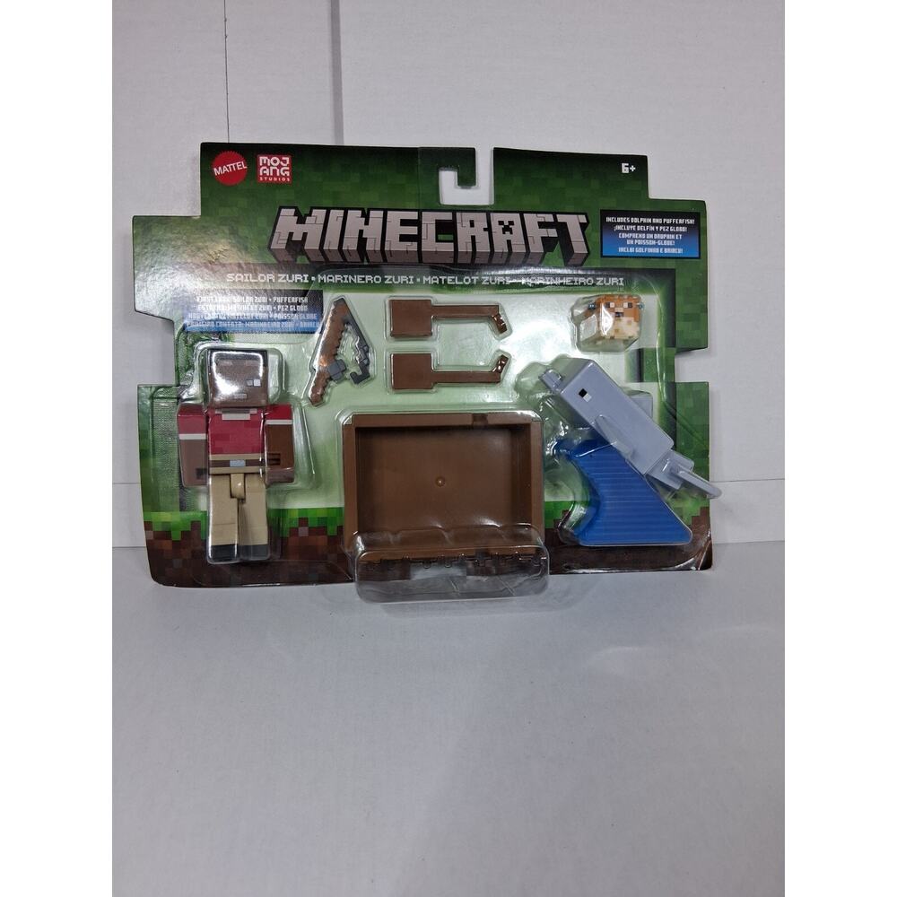 SAILOR ZURI & PUFFERFISH & DOLPHIN Deluxe Figure MINECRAFT